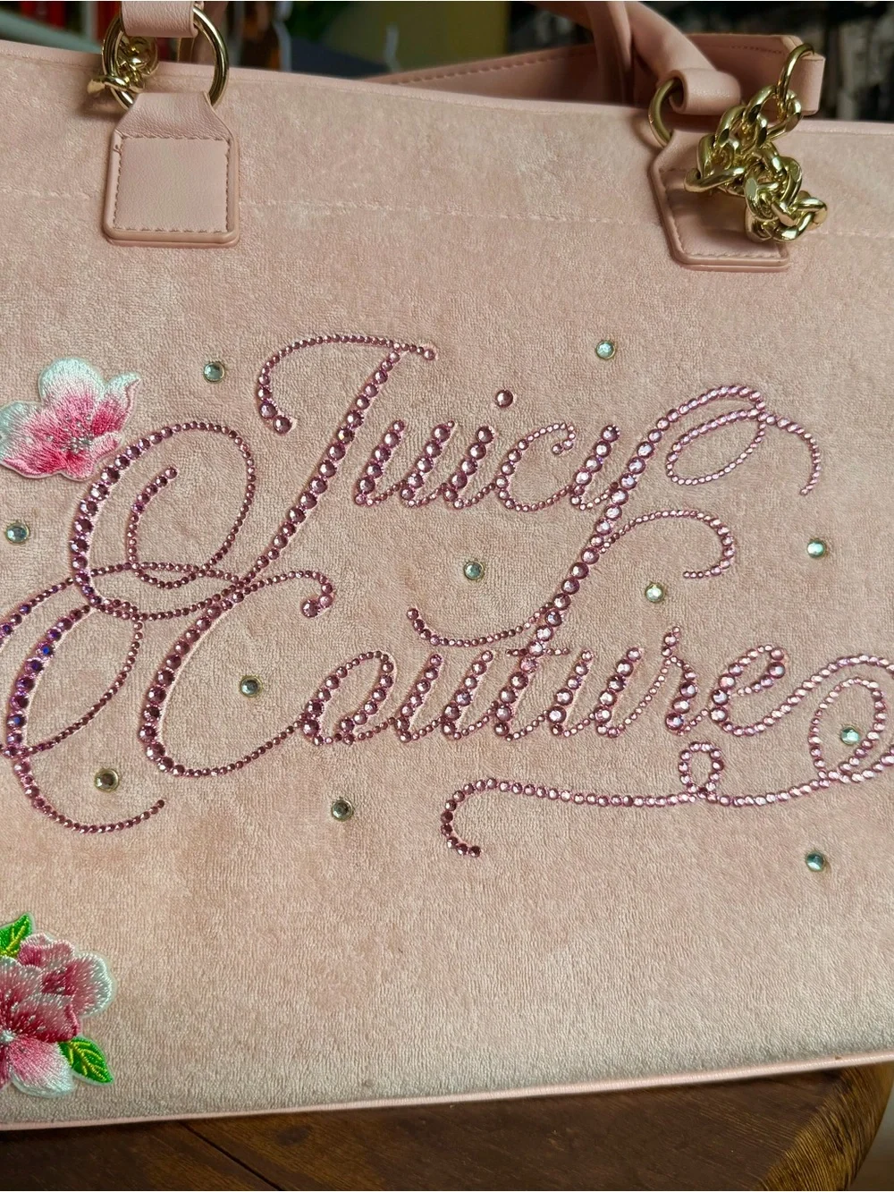 Customer Juicy Couture Cherry Blossom Pink Beach Tote